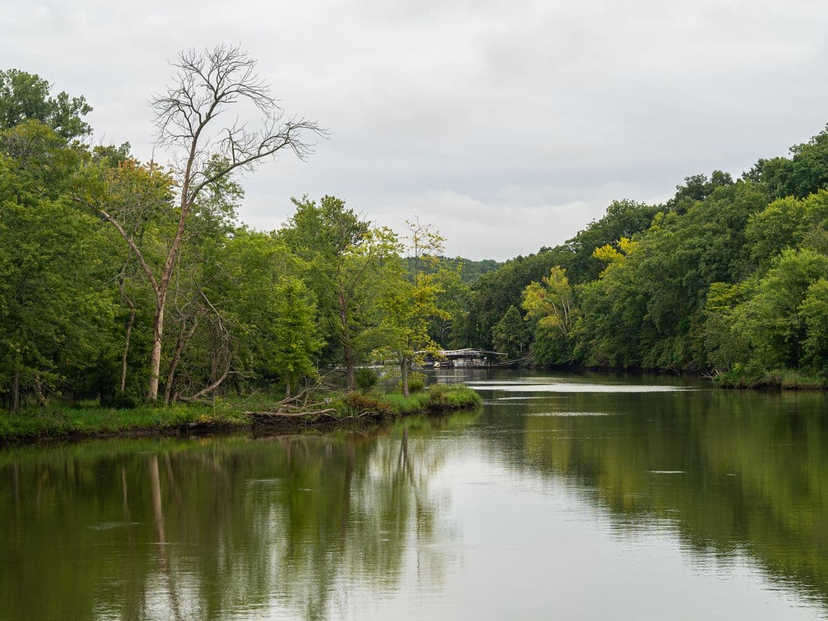 Branson Fishing: A Bass Lake and a Trout River Within Sight of Each Other